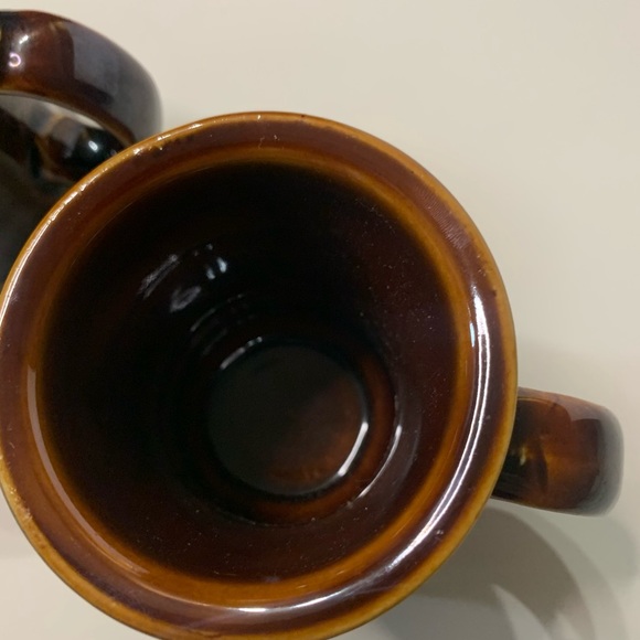 Set of 2 Brown Vintage Mugs - Picture 3 of 6